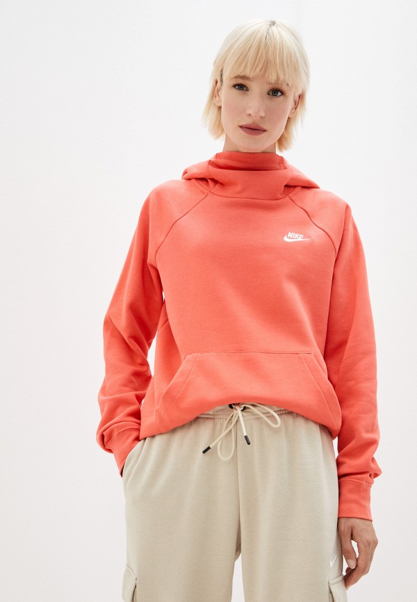 

Худи Nike, Коралловый, W NSW ESSNTL FLC FNL HOODIE