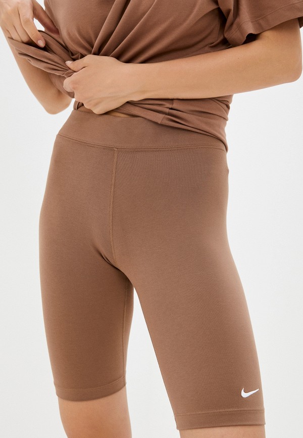 

Шорты компрессионные Nike, Коричневый, W NSW ESSNTL MR BIKER SHORT