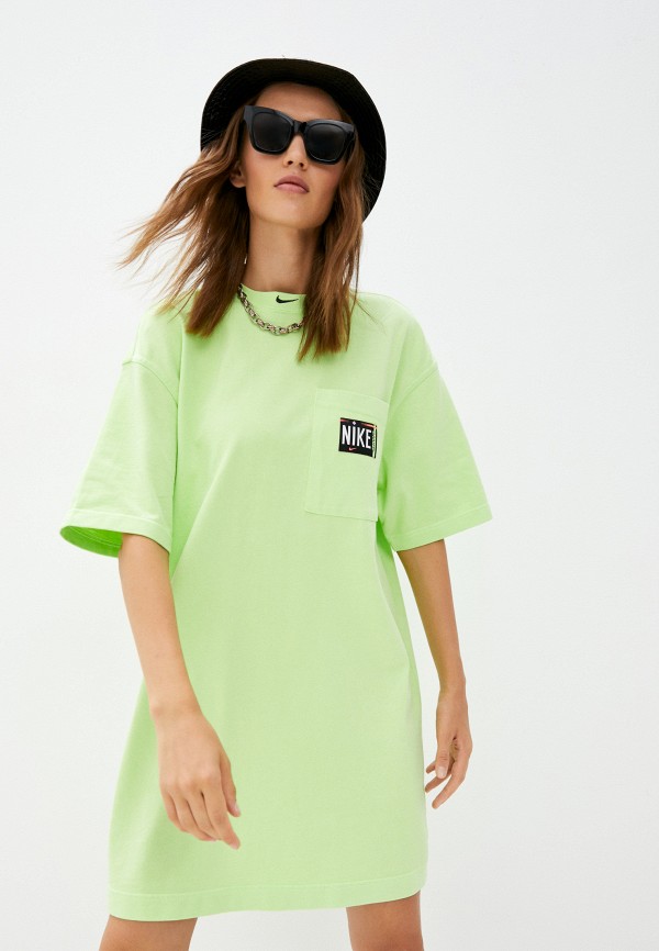 

Платье Nike, Зеленый, W NSW WASH DRSS