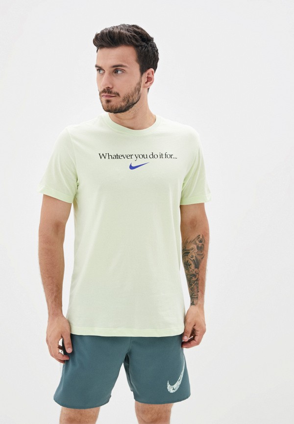 

Футболка спортивная Nike, Зеленый, M NK DF TEE WYDIF