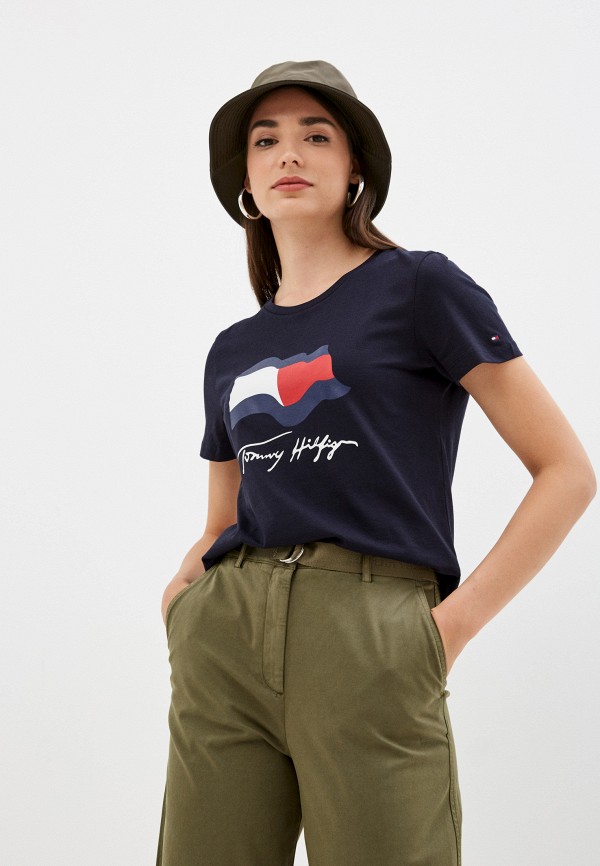 Футболка Tommy Hilfiger синий WW0WW33103 RTLAAM667601