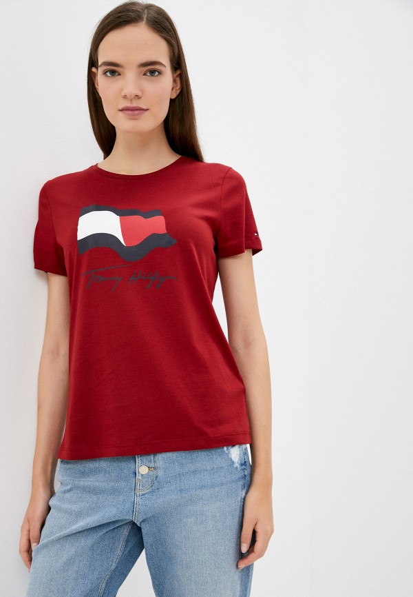 

Футболка Tommy Hilfiger, Бордовый