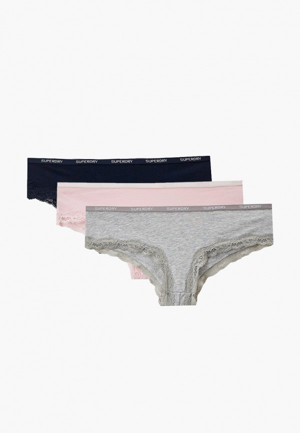 

Трусы 3 шт. Superdry, Разноцветный, LACE TRIM BRIEF