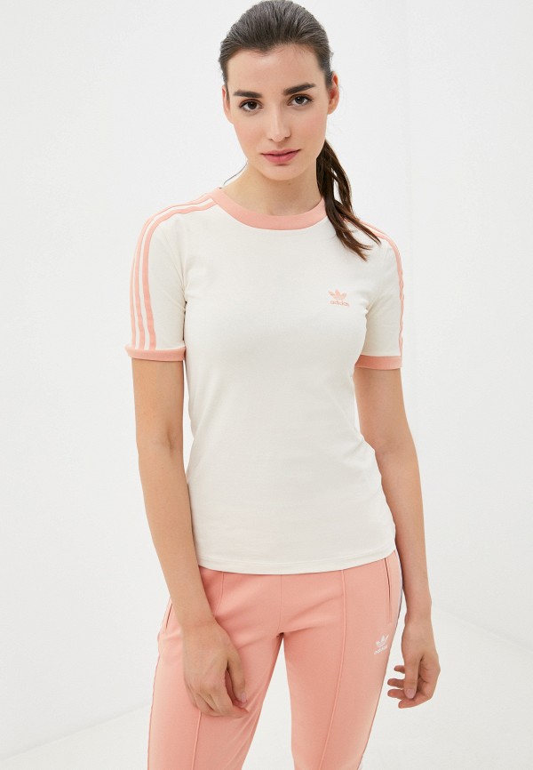 

Футболка adidas Originals, Бежевый, TREFOIL TEE