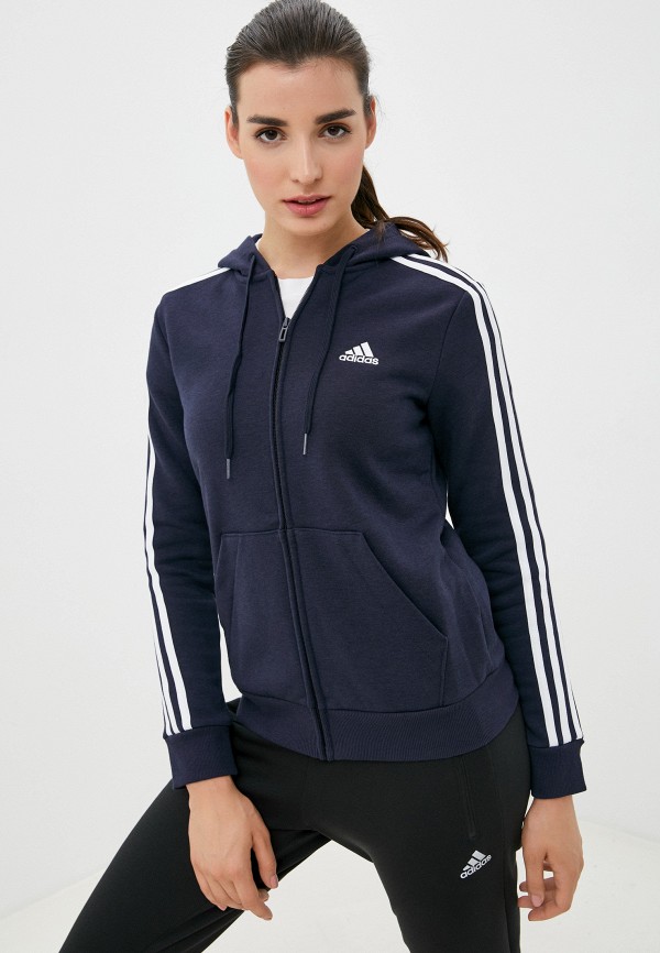 

Толстовка adidas, Синий, W 3S FL FZ HD