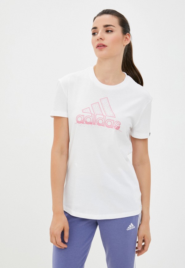 

Футболка adidas, Белый, W SNWFLK PRL T