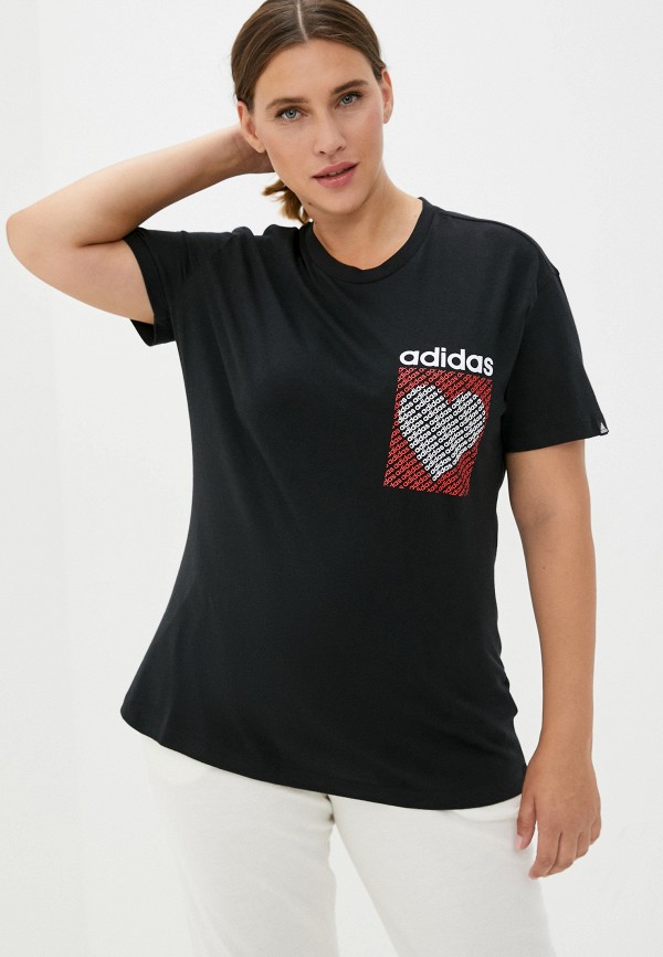 

Футболка adidas, Черный, W HRT G T