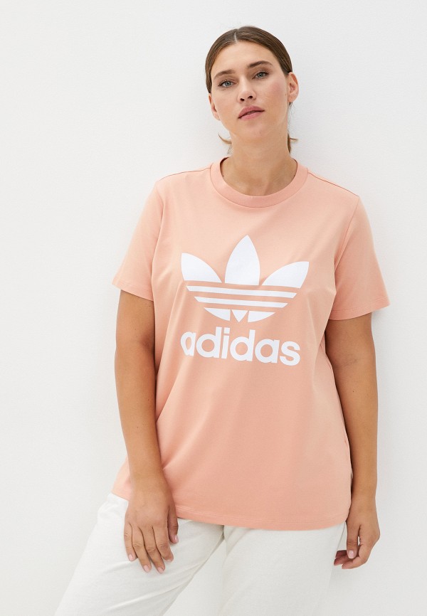 

Футболка adidas Originals, Коралловый, TREFOIL TEE