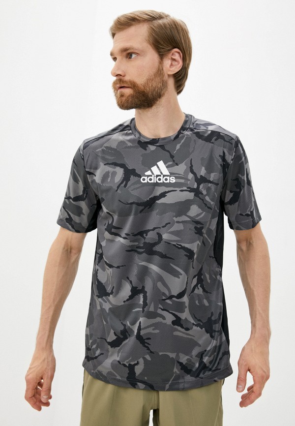 

Футболка спортивная adidas, Серый, M CAMO GT1