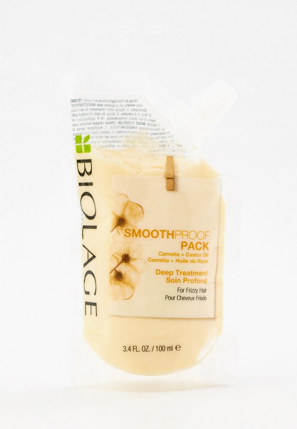 

Маска для волос Matrix, Прозрачный, концентрат Biolage Smoothproof для глубокого восстановления непослушных волос, 100 мл