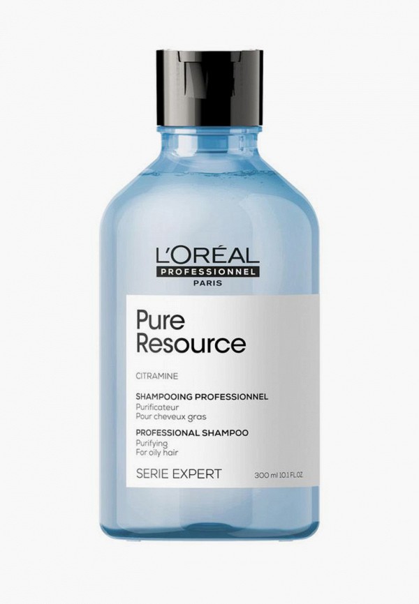 

Шампунь L'Oreal Professionnel, Прозрачный, глубоко очищающий Serie Expert Pure Resource для волос, склонных к жирности, 300 мл