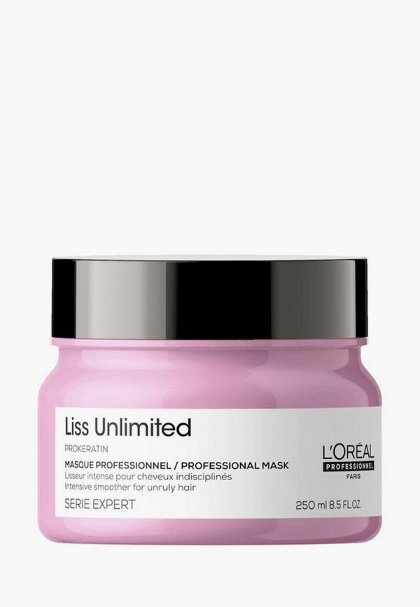 

Маска для волос L'Oreal Professionnel, Прозрачный, Serie Expert Liss Unlimited для непослушных волос, 250 мл