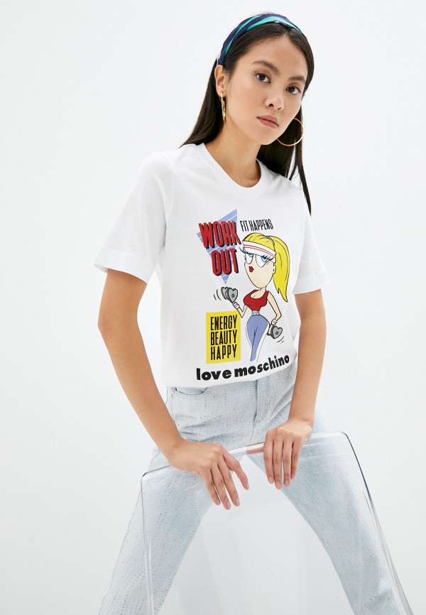 

Футболка Love Moschino, Белый