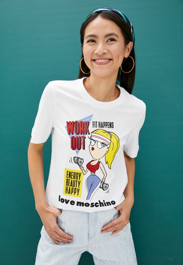 

Футболка Love Moschino, Белый