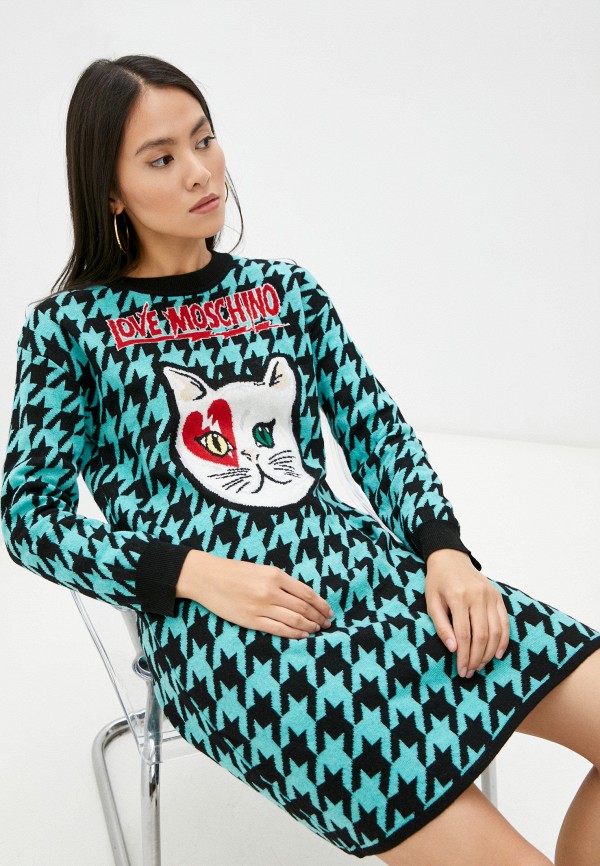 

Платье Love Moschino, Бирюзовый