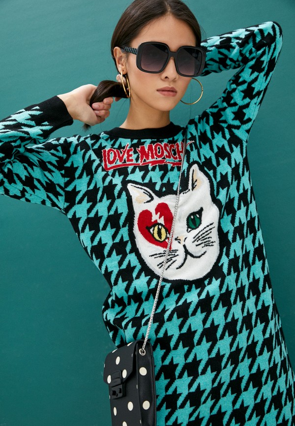 

Платье Love Moschino, Бирюзовый
