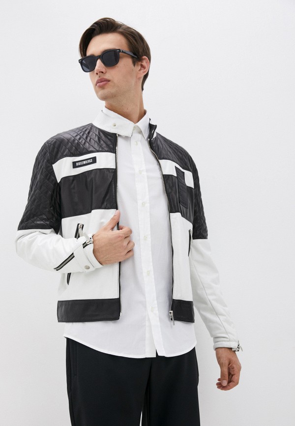 

Куртка кожаная Bikkembergs, Разноцветный