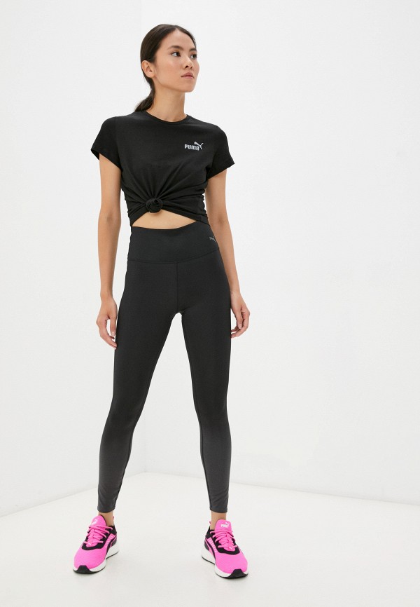 

Футболка PUMA, Черный, ESS+ Embroidered Tee