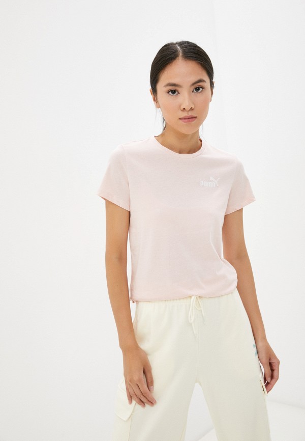 

Футболка PUMA, Розовый, ESS+ Embroidered Tee