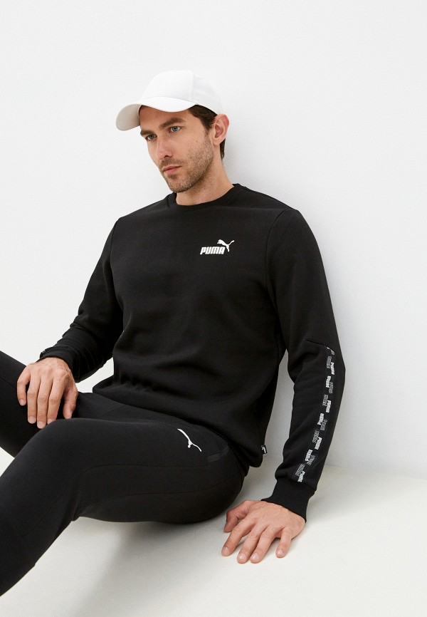 

Свитшот PUMA, Черный, POWER Tape Crew FL