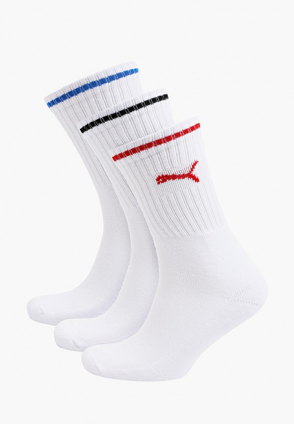 

Носки 3 пары PUMA, Белый, SPORT CREW STRIPE 3P