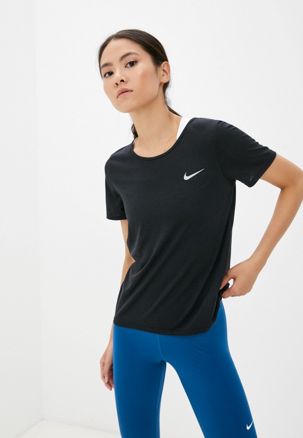 

Футболка спортивная Nike, Черный, W NK DF RUN DVN TOP SS