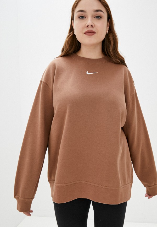 

Свитшот Nike, Коричневый, W NSW ESSNTL FLC CREW CLC PLUS