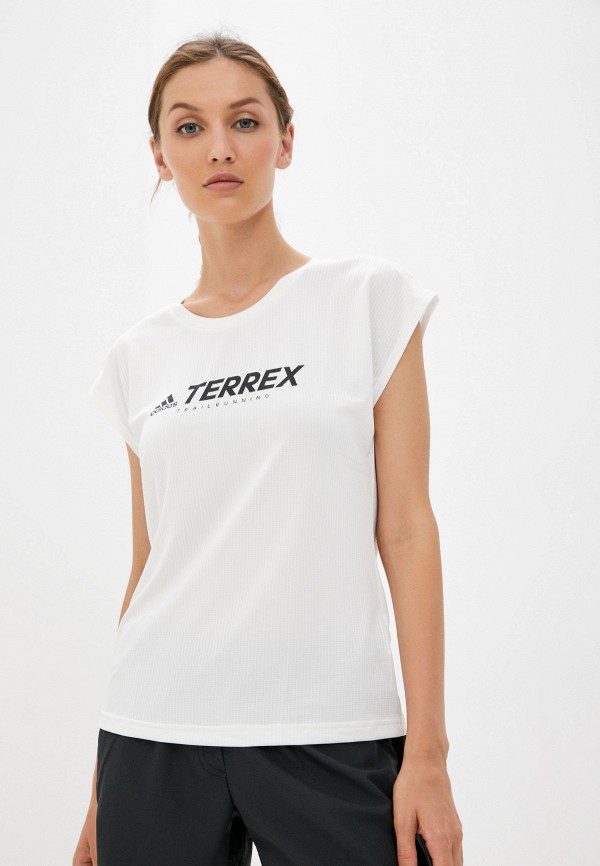 

Футболка спортивная adidas, Белый, W TRAIL LOGO T