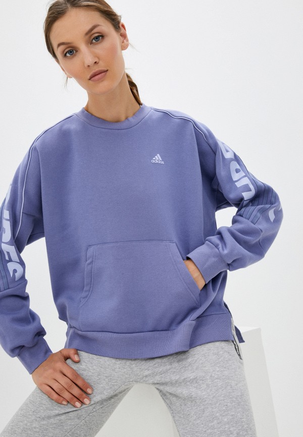 

Свитшот adidas, Фиолетовый, W SI WORD CRE