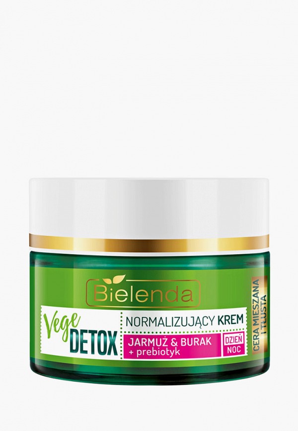

Крем для лица Bielenda, Прозрачный, VEGE DETOX Нормализующий, смешанная кожа, капуста кале+свекла+пребиотик, 50мл