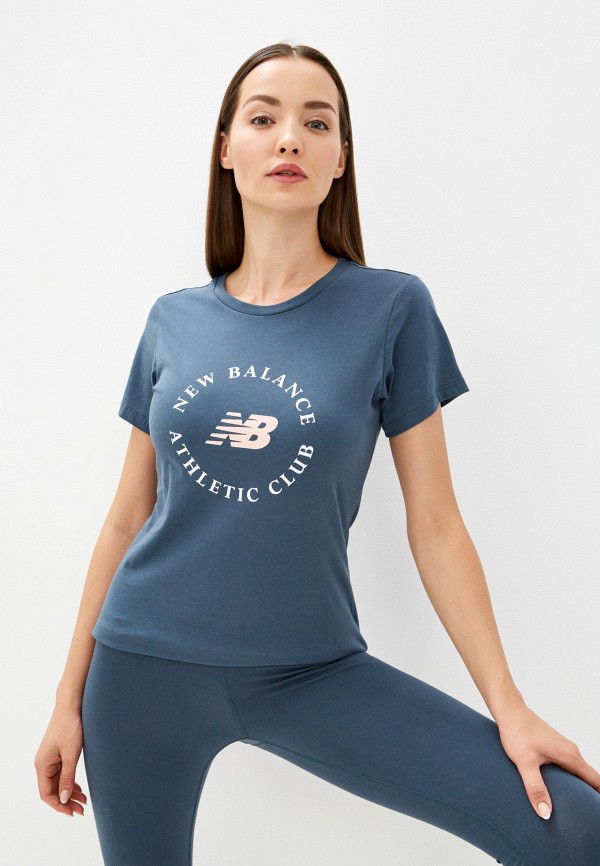 

Футболка New Balance, Синий, NB Essentials Athletic Club Graphic Tee