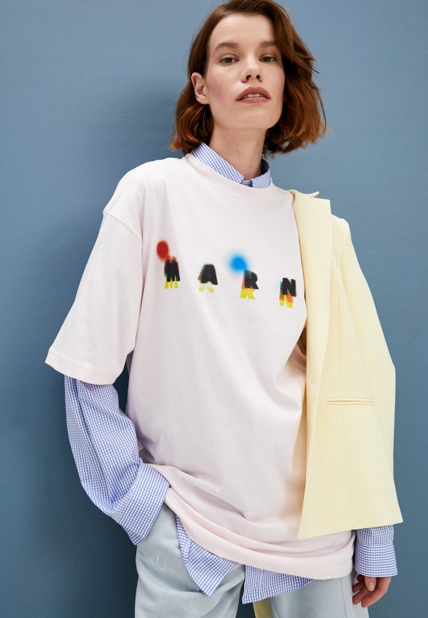

Футболка Marni, Розовый, Marni RTLAAN124401