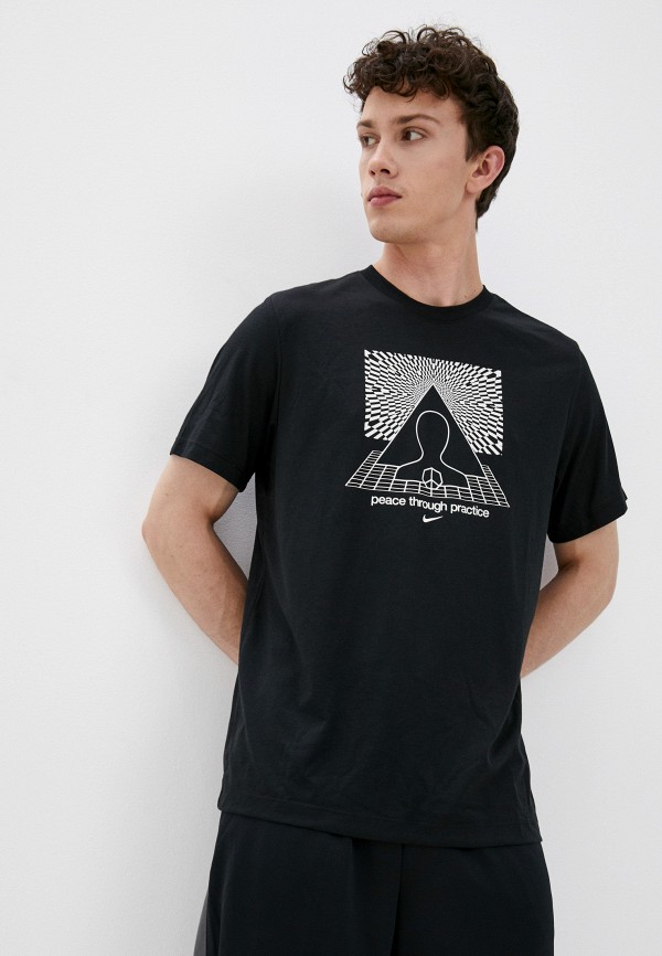 

Футболка спортивная Nike, Черный, M NK DF TEE DB YOGA