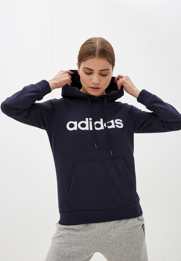

Худи adidas, Синий, W LIN FT HD