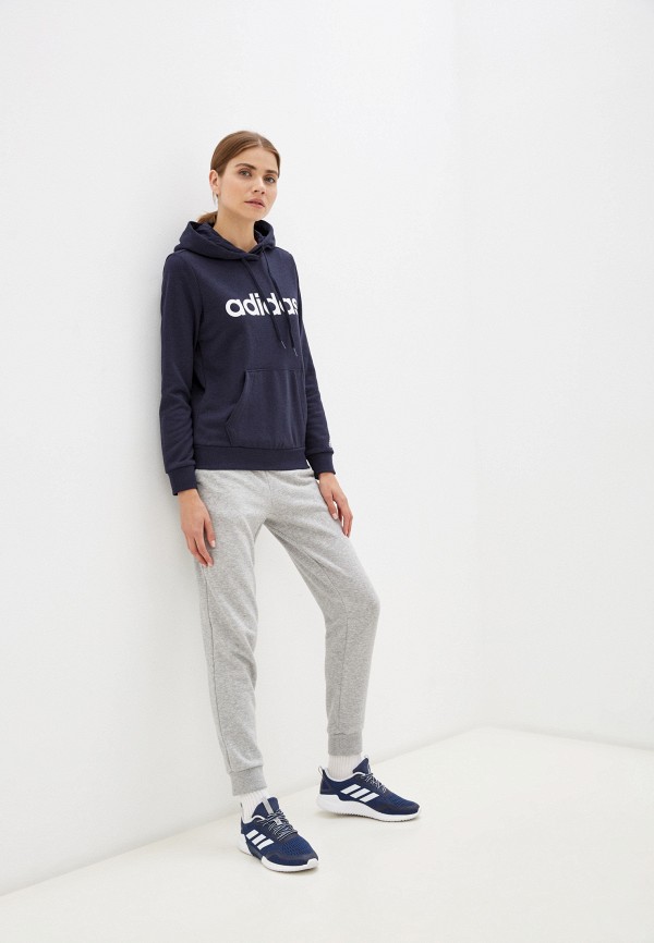 

Худи adidas, Синий, W LIN FT HD