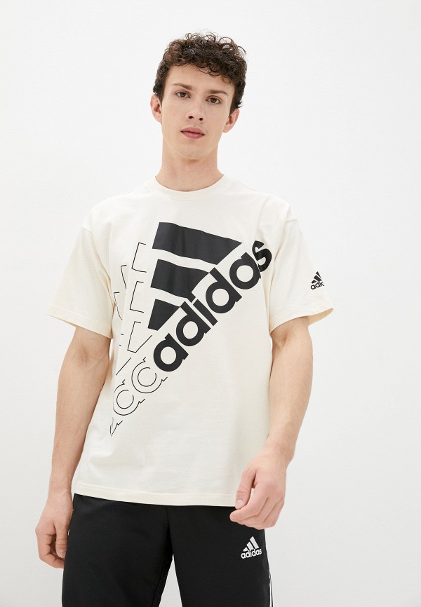

Футболка adidas, Бежевый, U Q3 BLUV BL T