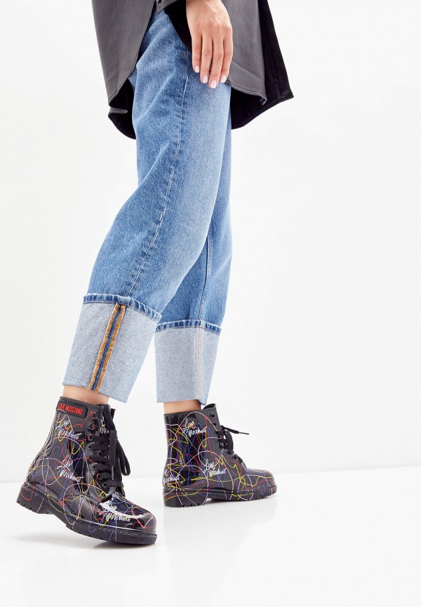 фото Резиновые ботинки love moschino
