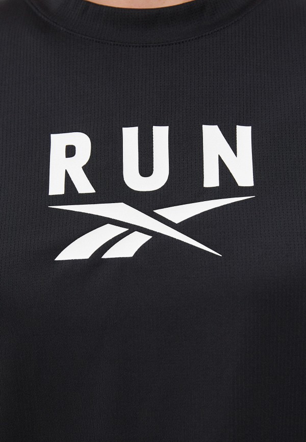 

Футболка спортивная Reebok, Черный, WOR RUN SW GRAPHIC TEE