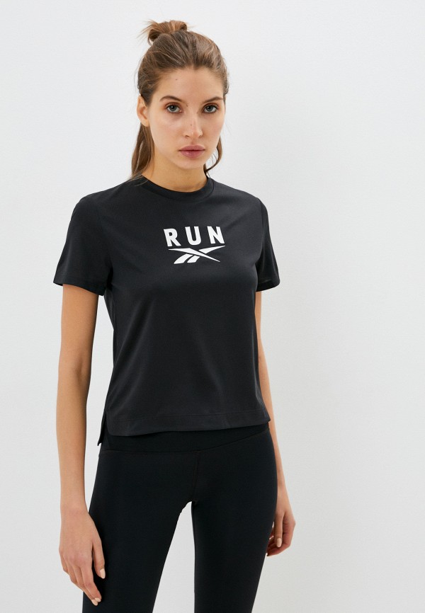 

Футболка спортивная Reebok, Черный, WOR RUN SW GRAPHIC TEE