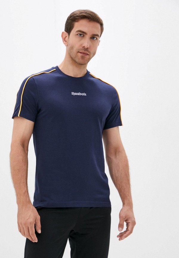 

Футболка Reebok, Синий, TE PIPING TEE