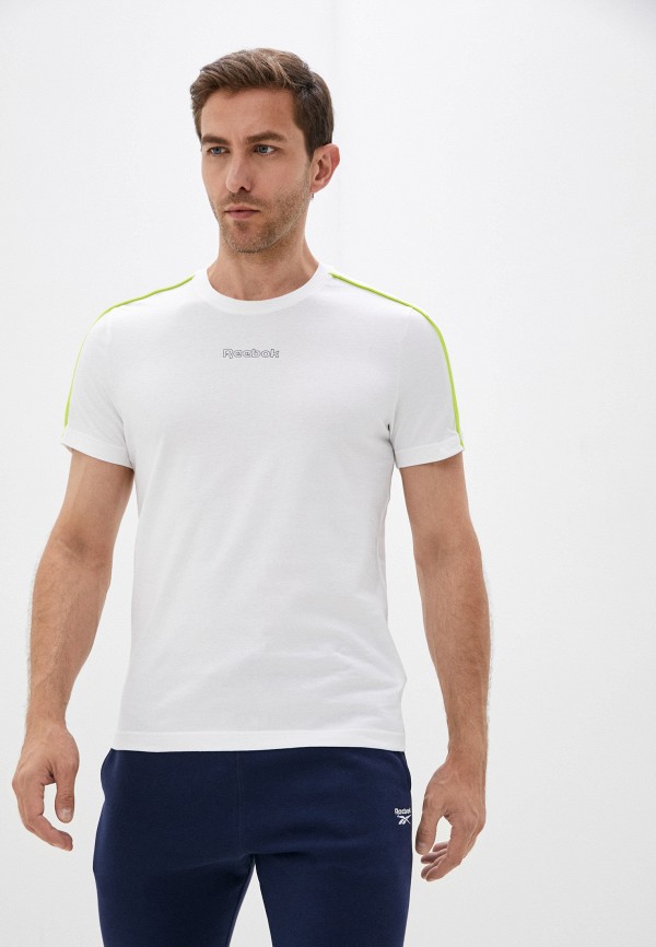 

Футболка Reebok, Белый, TE PIPING TEE