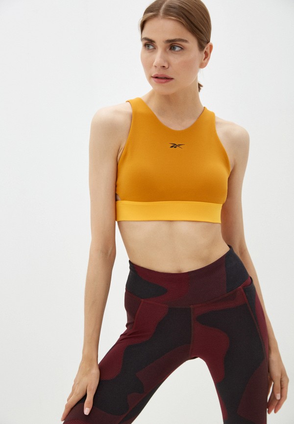 

Топ спортивный Reebok, Оранжевый, NEW BEYOND THE SWEAT CROP
