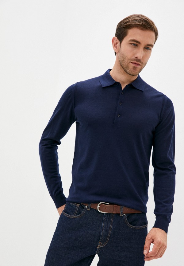 

Поло CC Collection Corneliani, Синий