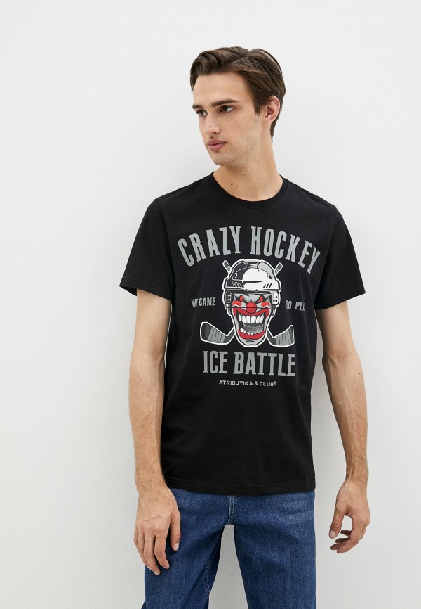 

Футболка Atributika & Club™, Черный, Crazy Hockey