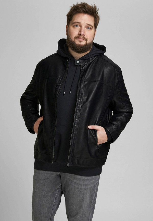 

Куртка кожаная Jack & Jones, Черный