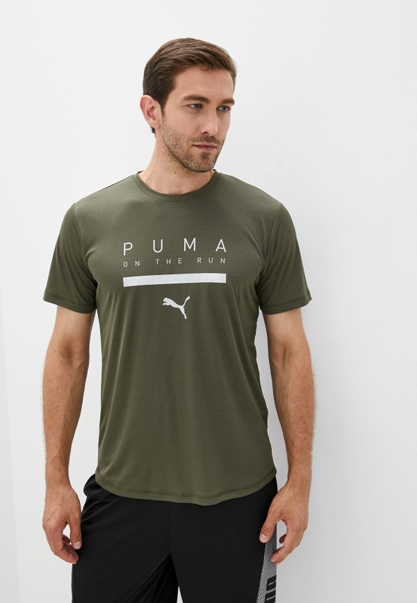 

Футболка спортивная PUMA, Хаки, RUN LOGO SS TEE M
