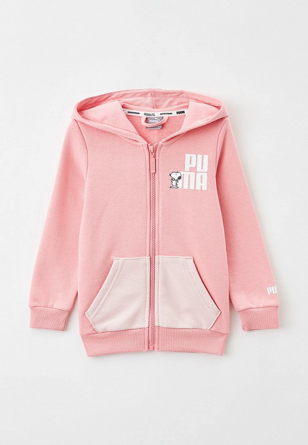 

Толстовка PUMA, Розовый, PUMA x PEANUTS Full-Zip Hoodie TR