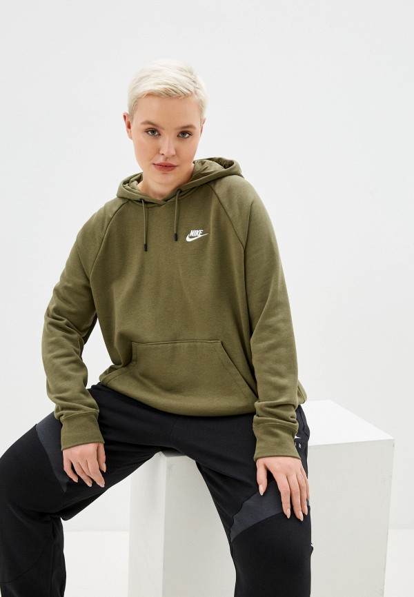 

Худи Nike, Хаки, W NSW ESSNTL FLC HOODIE PLUS