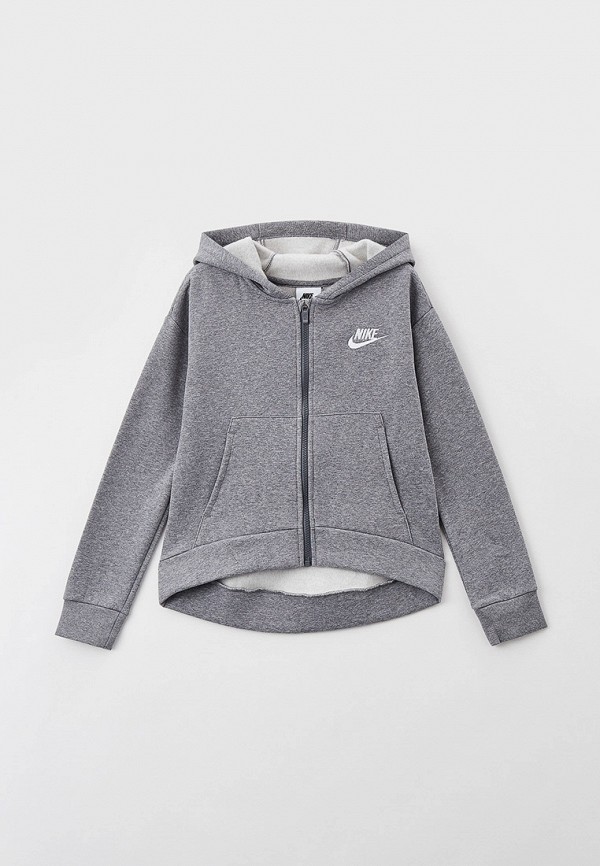 

Толстовка Nike, Серый, G NSW CLUB FLC FZ HOODIE LBR