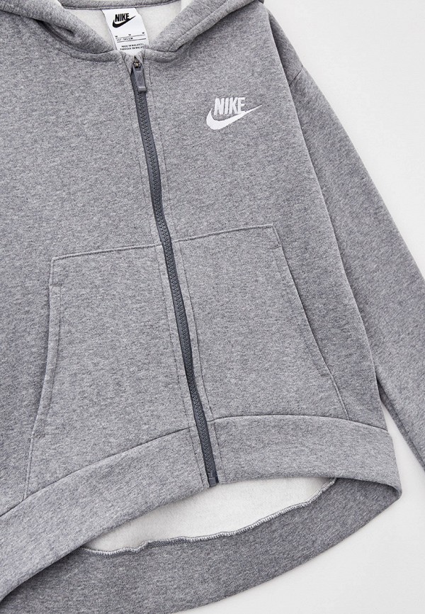 

Толстовка Nike, Серый, G NSW CLUB FLC FZ HOODIE LBR